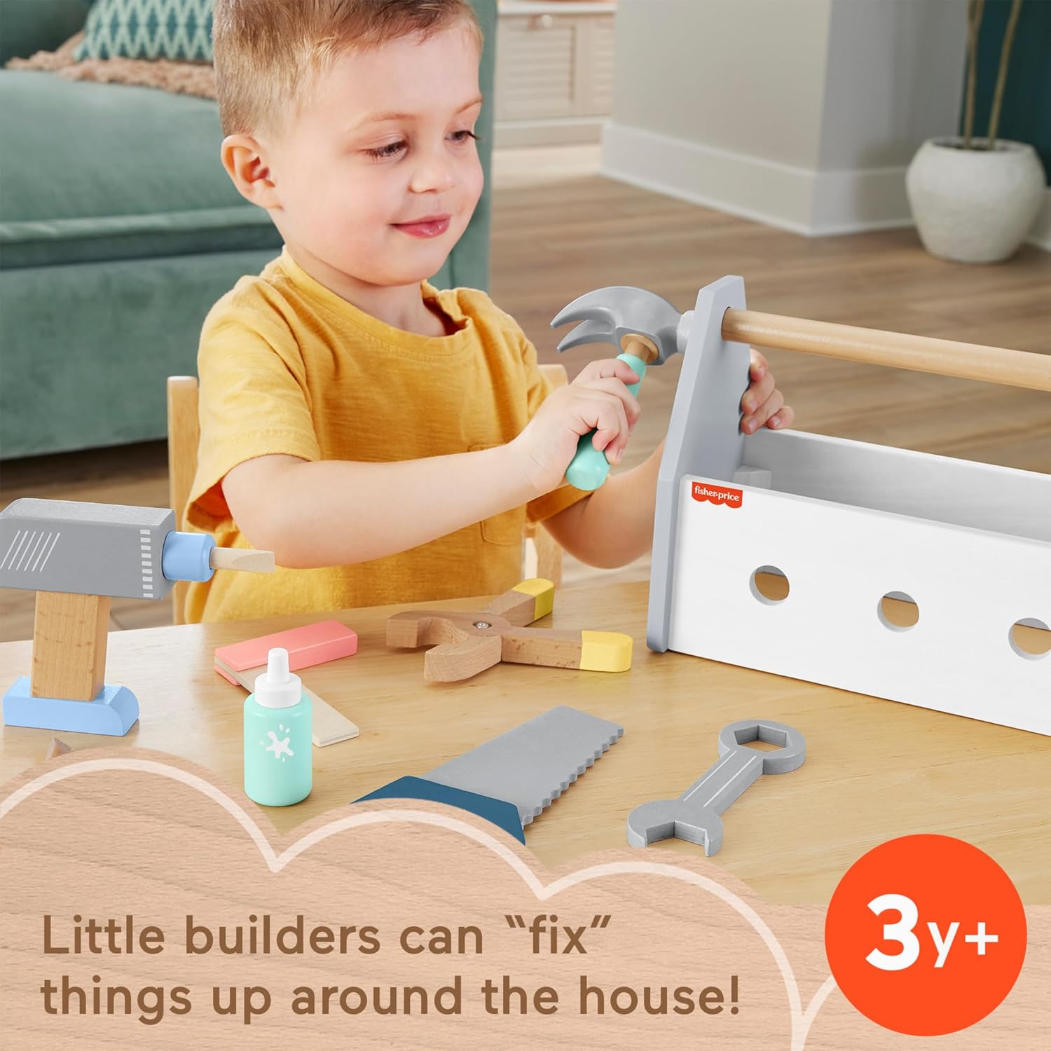 Fisher-Price - Wooden Tool Box Set (Hyg50)