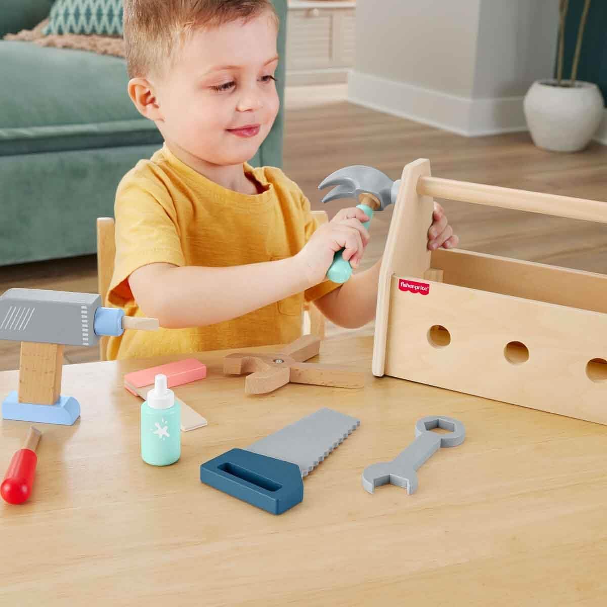 Fisher-Price - Wooden Tool Box Set (Hyg50)