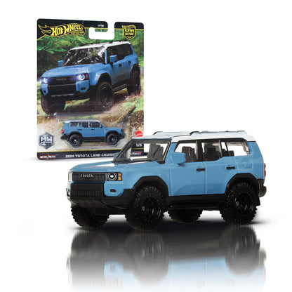 Hot Wheels Premium Toyota Land Cruiser, Car Culture Circuit Legends Vehicles for Kids 3 Years Old & Up, Premium Collection of Car Culture 1:64 Scale Vehicles, JBK52