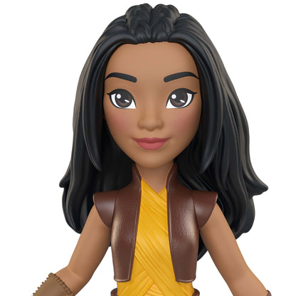 Disney Princess Raya Posable Small Doll in Shiny Outfit with Removable Pants, Inspired by Movie