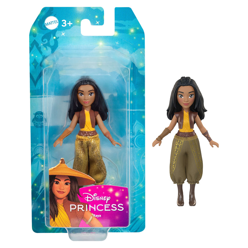 Disney Princess Raya Posable Small Doll in Shiny Outfit with Removable Pants, Inspired by Movie