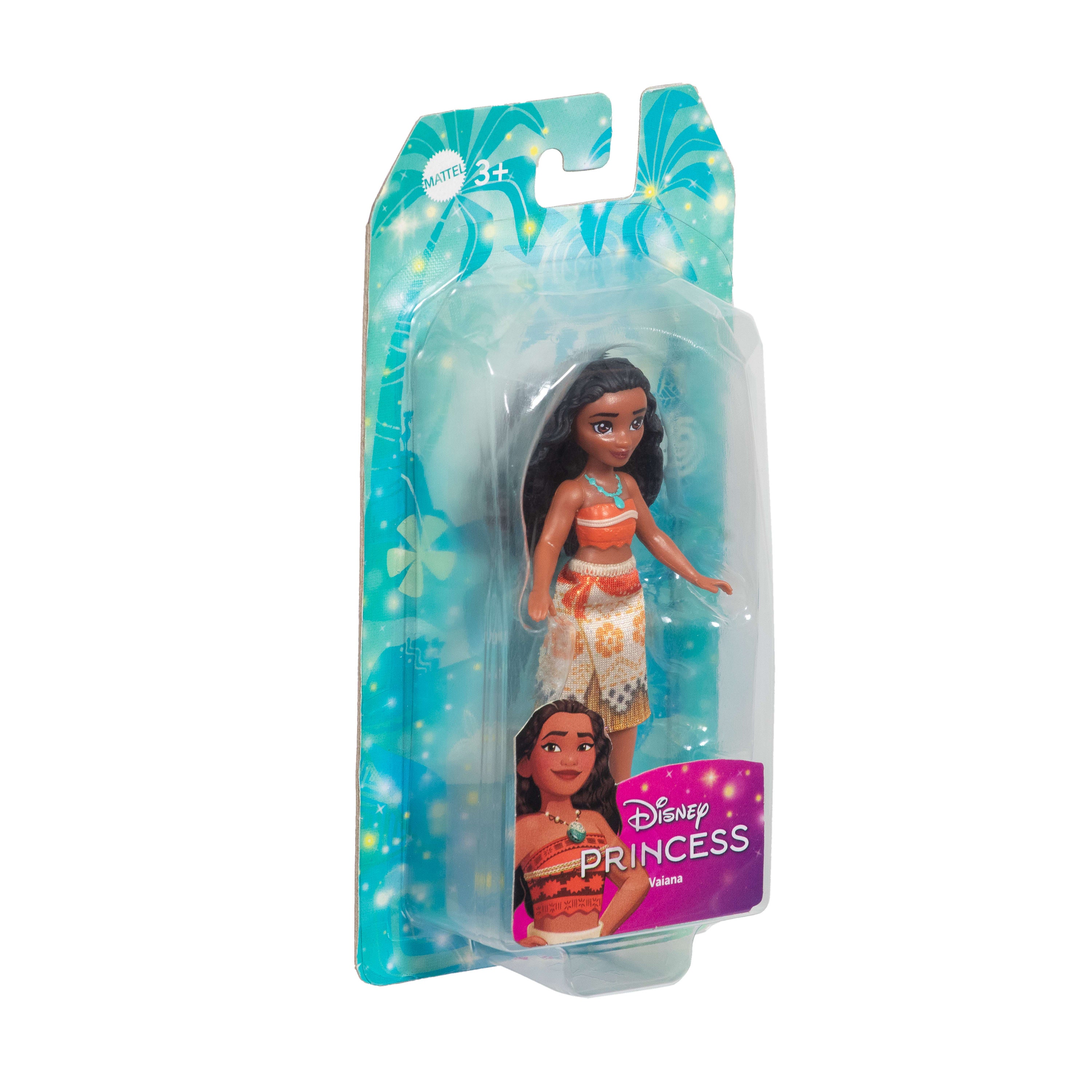 Disney Princess Vaiana Posable Small Doll in Shiny Outfit with Removable Skirt, Inspired by Movie