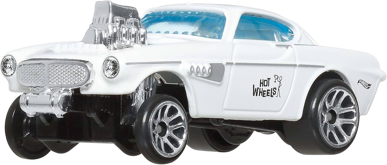 Hot Wheels 1:64 Scale Die-Cast Toy Cars & Trucks, Set of 6 HW Legends Vehicles with Elevated Deco (Styles May Vary), JBY78