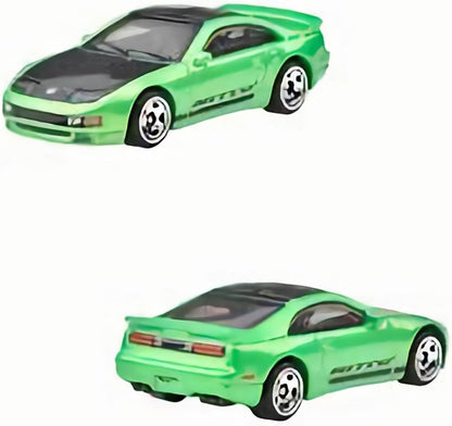 Hot Wheels 90s Street Scene Nissan 300ZX Twin Turbo, 3/5, Green