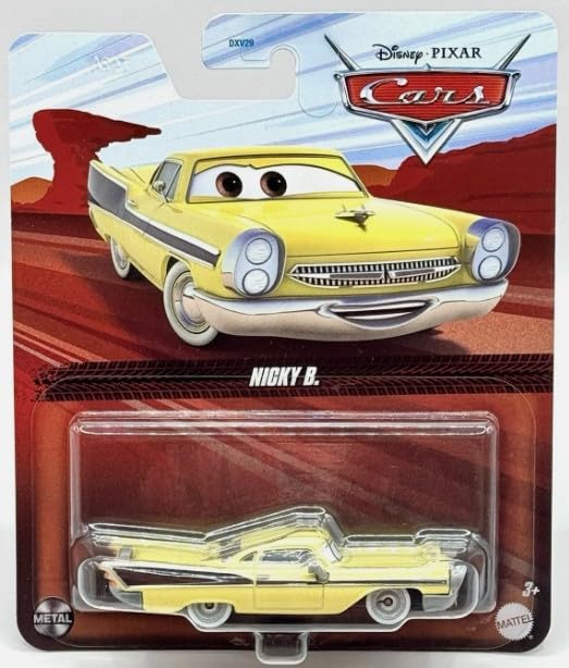 Mattel Cars 3 Diecast Vehicle, Nicky B, 1:55 Scale