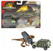 Hot Wheels Jurassic World Rebirth, Dinosaur Collection Vehicle and Figure (Tyranno-Hauler Tyrannosaurus Rex