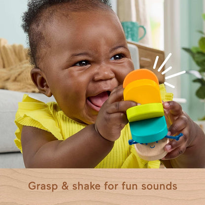 Fisher-Price Oruguita Wooden Baby Toy for Babies from 6 Months