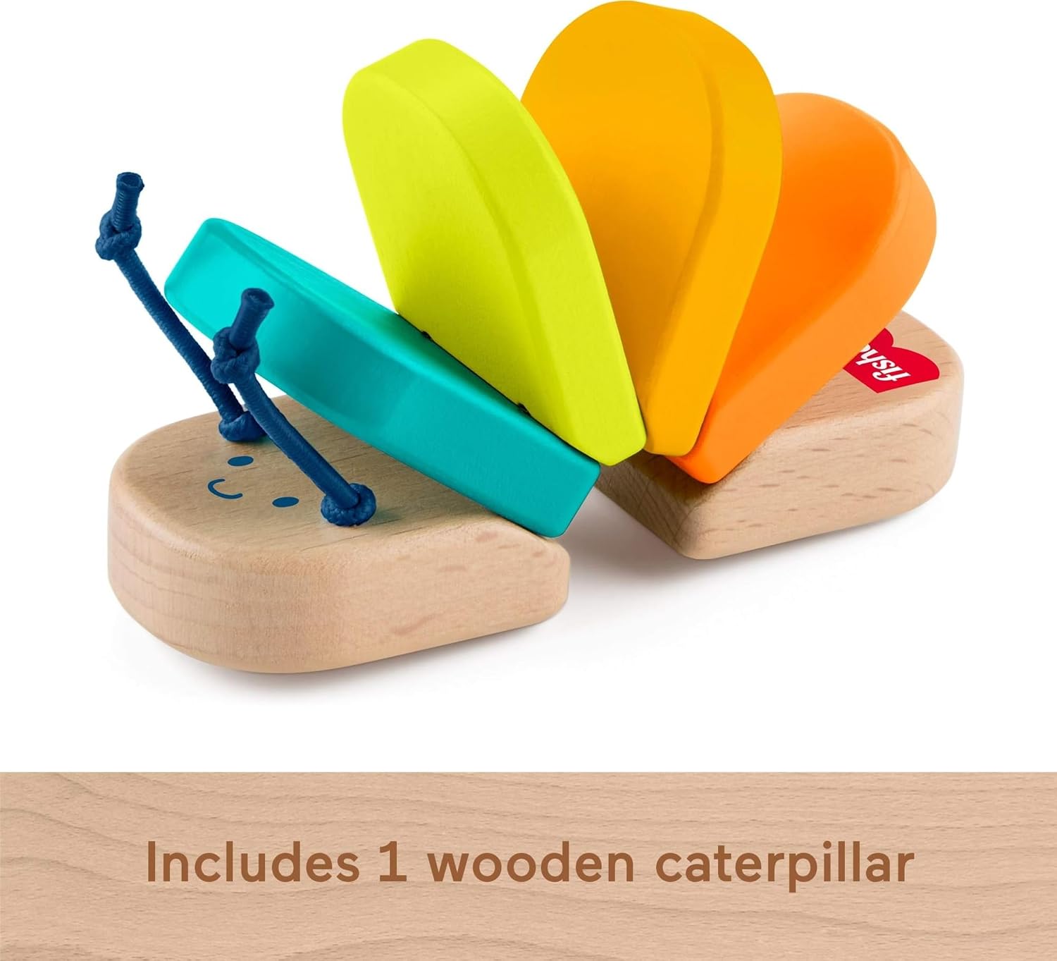 Fisher-Price Oruguita Wooden Baby Toy for Babies from 6 Months