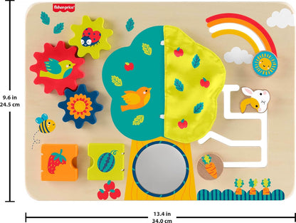 Fisher-Price Baby Toy Fun Wooden Play Board for Babies from 6 Months