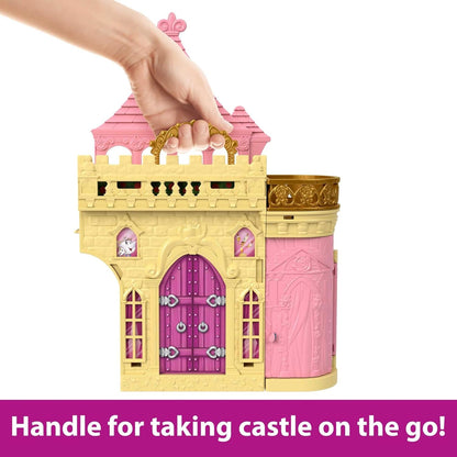 Mattel Disney Princess Toys, Storytime Stackers Belle's Castle, Stackable Doll House with Small Doll & 9 Pieces, Inspired by the Disney Movie, JDP54
