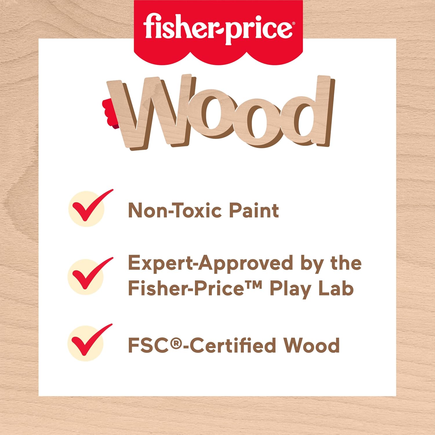 Fisher-Price Wooden Rainbow Beads