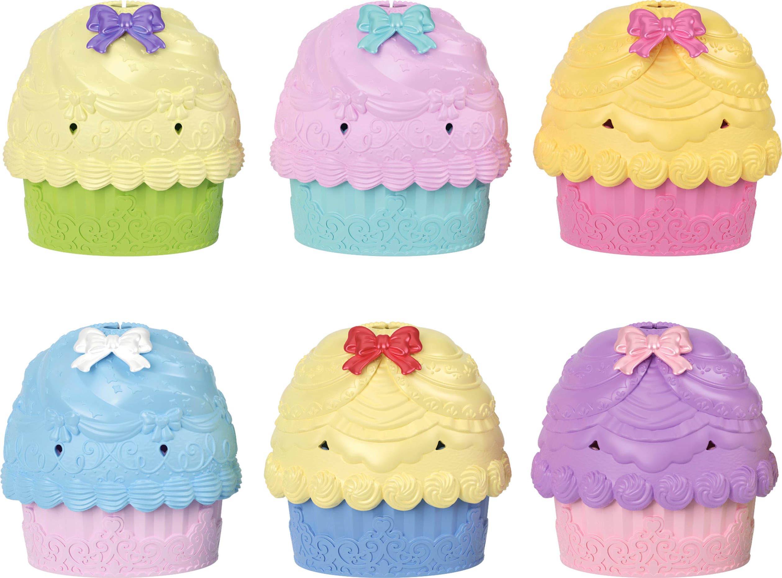 Mattel Disney Princess Toys, Small Doll Cupcake Reveal with 5 Surprises Including Doll & 2 Tea Party Accessories, Inspired by Movies (Dolls May Vary