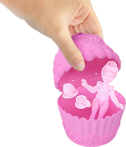Mattel Disney Princess Toys, Small Doll Cupcake Reveal with 5 Surprises Including Doll & 2 Tea Party Accessories, Inspired by Movies (Dolls May Vary