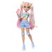 Barbie Dream Besties Doll and Accessories, Barbie “Malibu” Posable Roller Skating Fashion Doll with Blonde Hair, 9 Makeup Themed Pieces, JFX96
