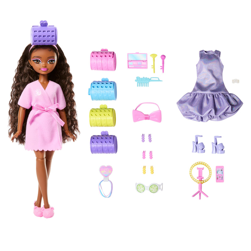 Barbie Dream GET READY WITH “Brooklyn” Fashion Doll with Surprise Accessories and 15+ Looks
