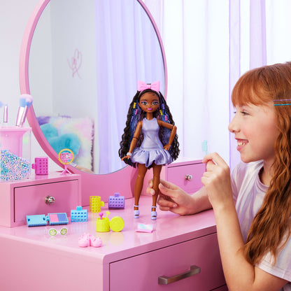 Barbie Dream GET READY WITH “Brooklyn” Fashion Doll with Surprise Accessories and 15+ Looks