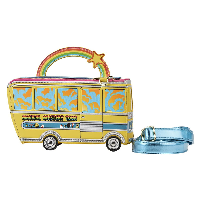 Loungefly Cross Body Bag The Beatles Magical Mystery Tour Bus Official Yellow One Size