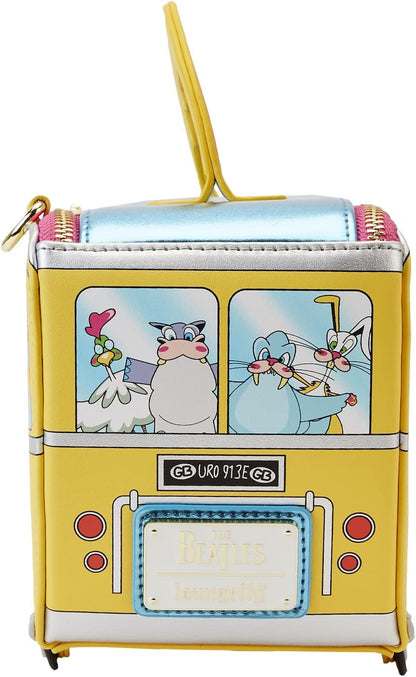 Loungefly Cross Body Bag The Beatles Magical Mystery Tour Bus Official Yellow One Size