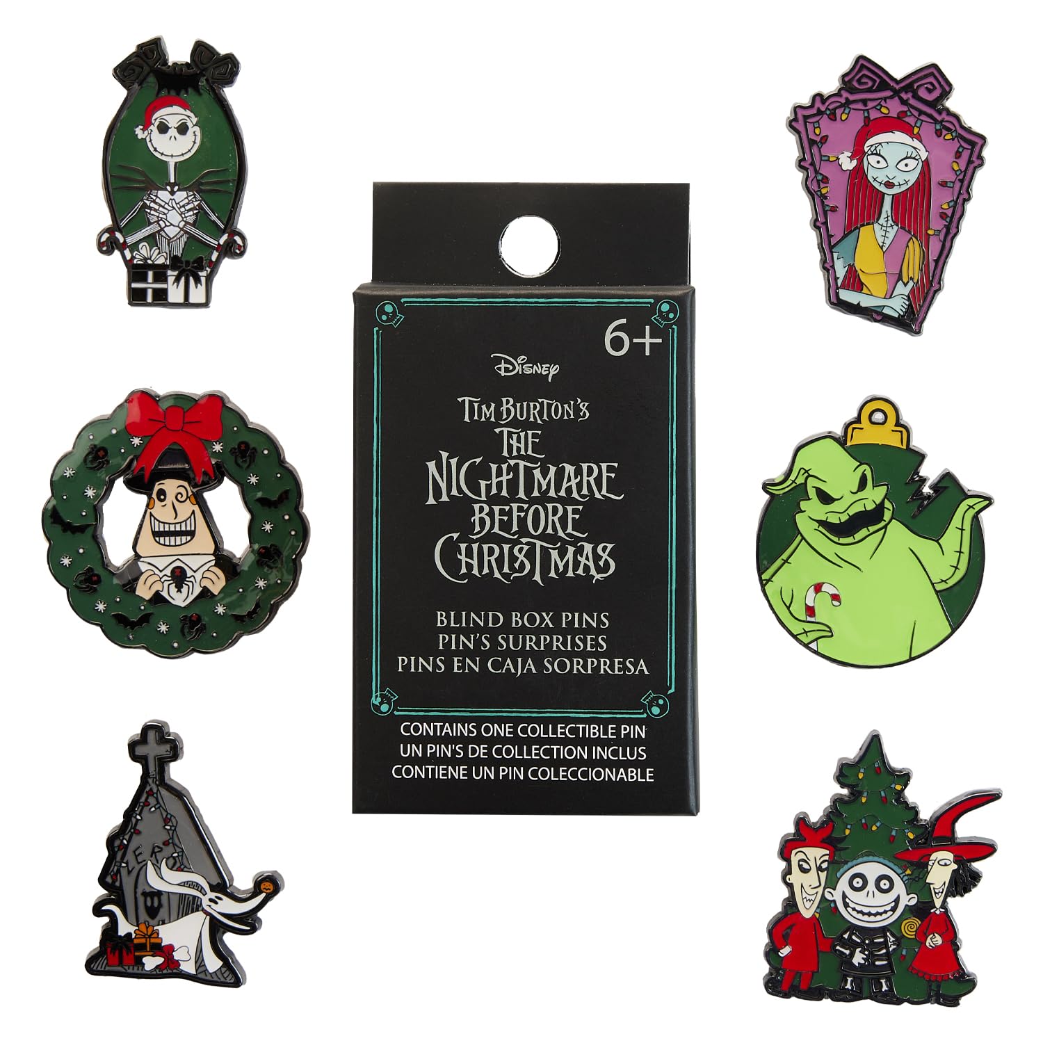 Loungefly: Walt Disney - Nightmare Before Christmas Seasonal  Blind Box Enamel Pins