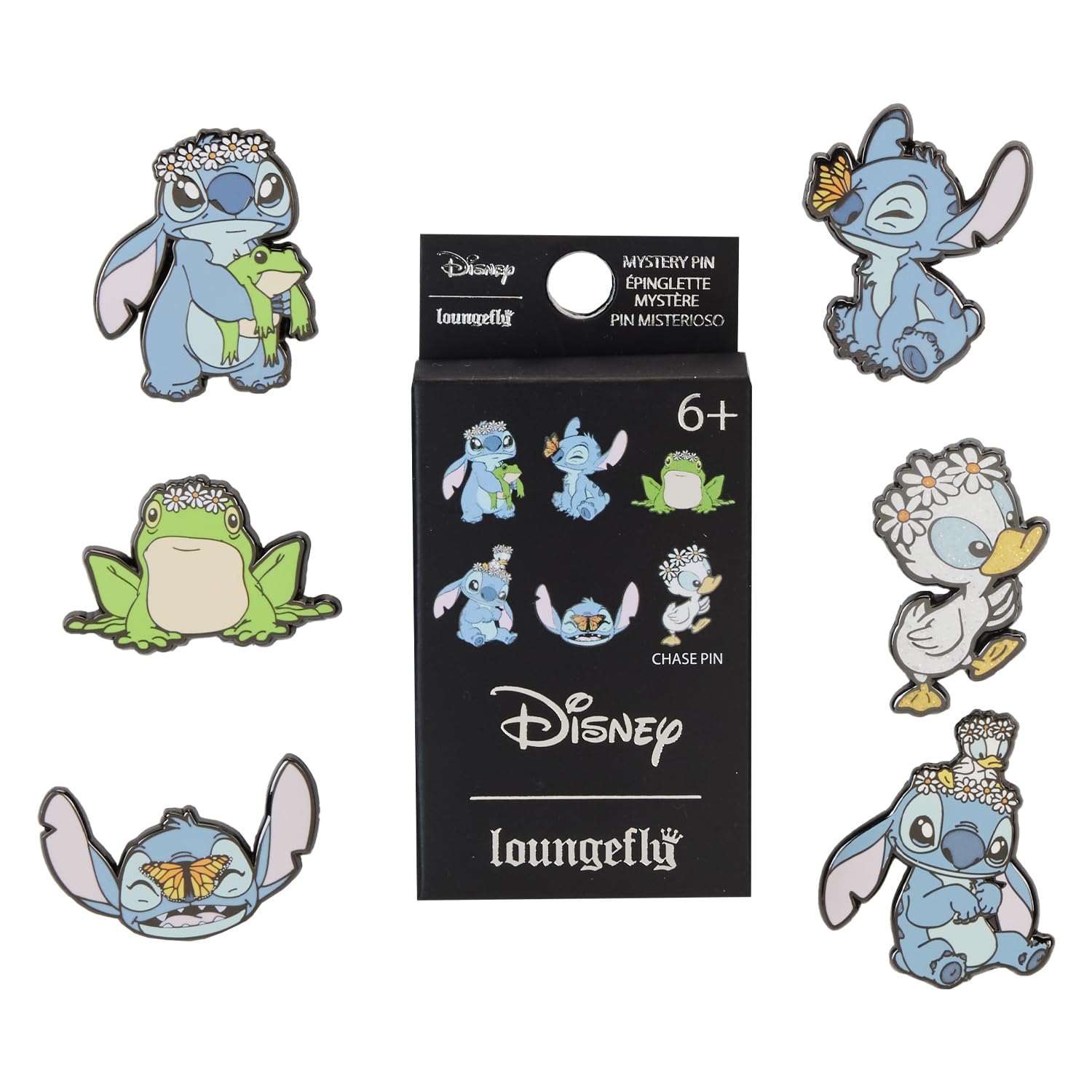 Loungefly Disney - Lilo & Stitch - Springtime Stitch - 1 Of 6 To Collect - Styles Vary - Lilo And Stitch - Blind Box - Enamel Pins - Cute Brooch for Collecting - For Backpacks & Bags
