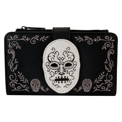 Loungefly Harry Potter Death Eater Flap Wallet, Black/White, One Size, Casual