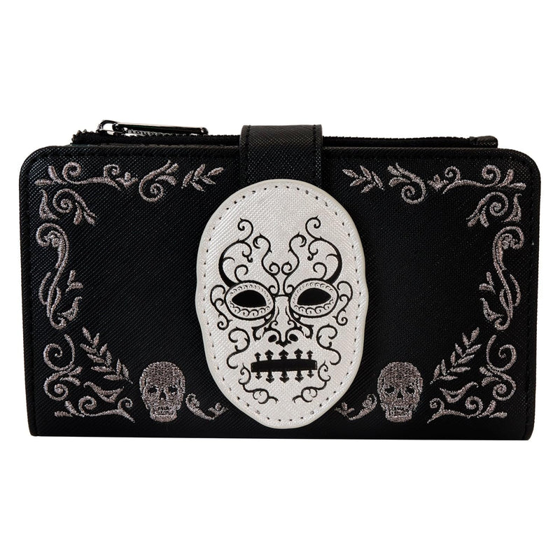 Loungefly Harry Potter Death Eater Flap Wallet, Black/White, One Size, Casual