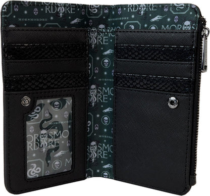 Loungefly Harry Potter Death Eater Flap Wallet, Black/White, One Size, Casual