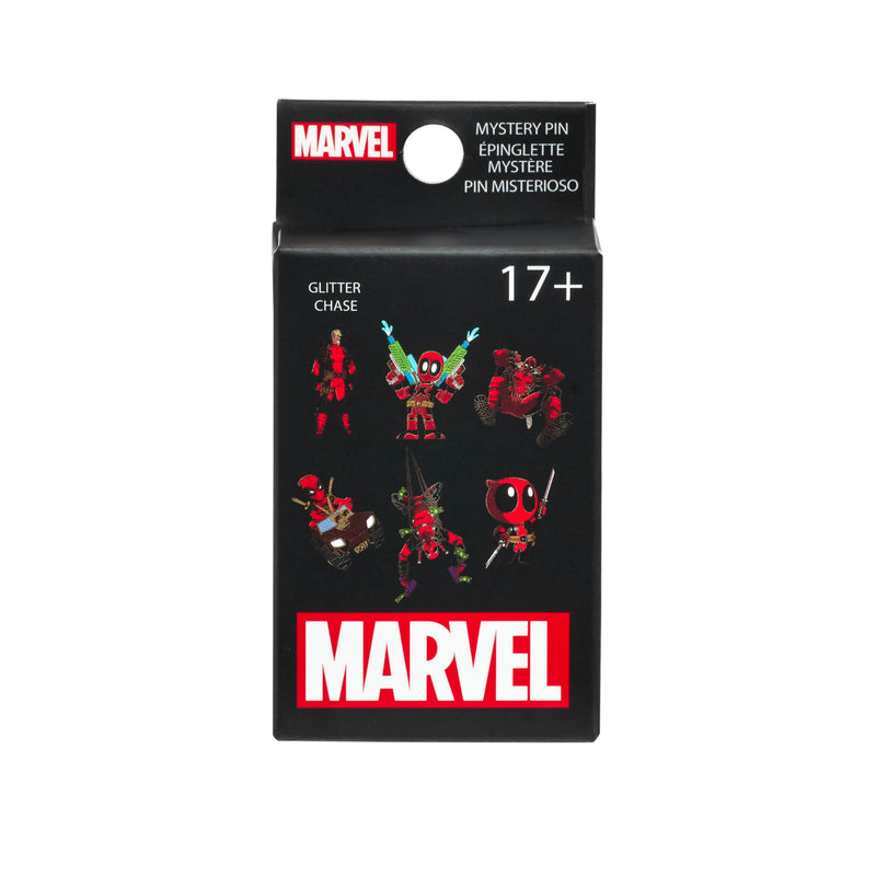 Loungefly - Marvel: Deadpool - Blind Box Enamel Pin - 1 Of 6 to Collect - Styles Vary - Deadpool - Blind Box Enamel Pins - Cute Collectable Novelty Brooch - for Backpacks & Bags - Gift Idea