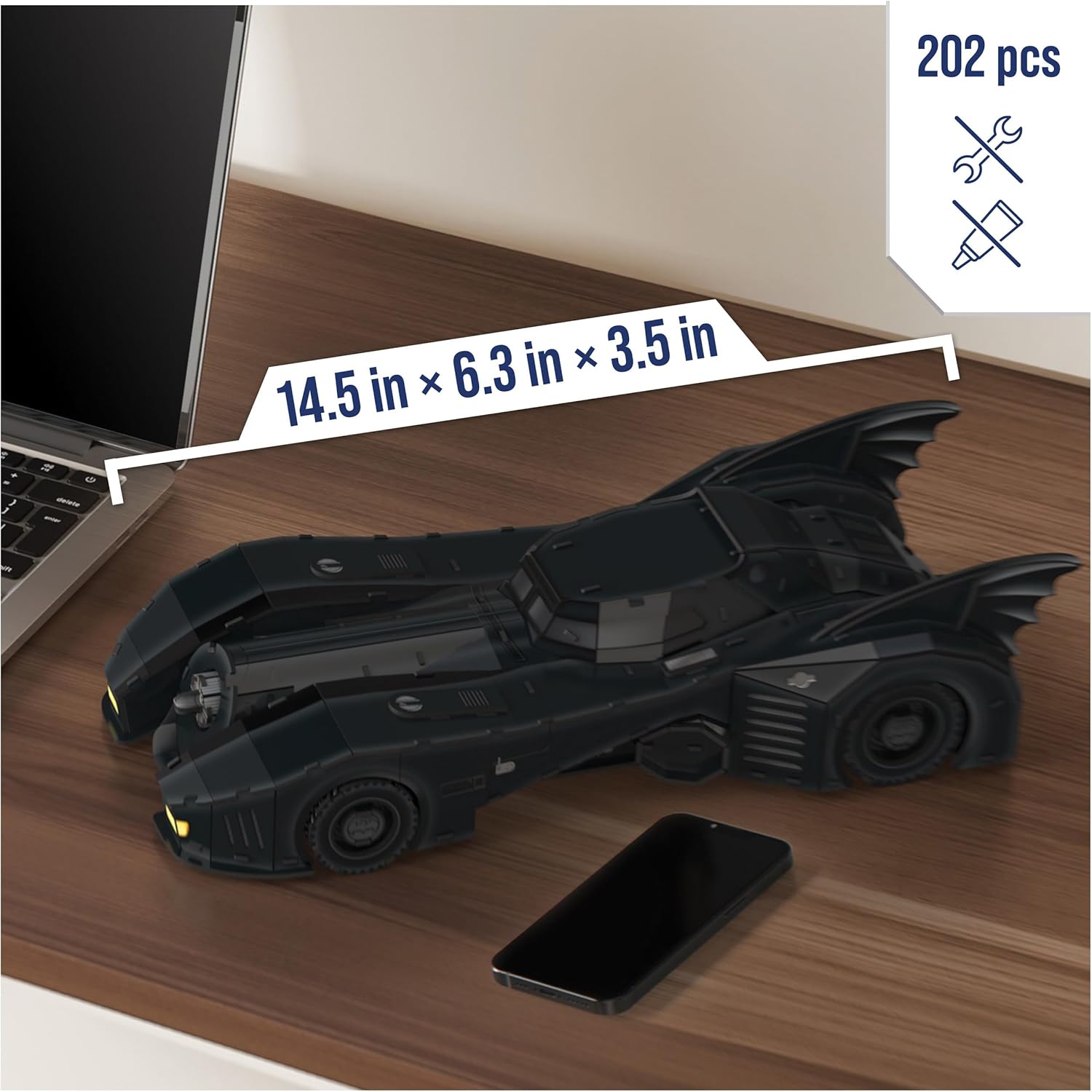 Spin Master 4D Build Dc: Batman - Batmobile 3D Puzzle Model Kit (6070178)
