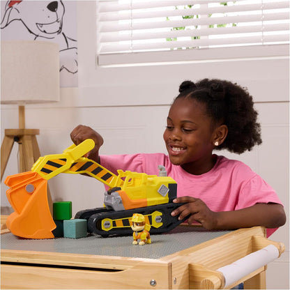 Rubble & Crew Rubble's Ultimate Tool Bulldozer Vehicle, Toy Truck with Action Figure, PAW Patrol Kids Toys for Boys and Girls Ages 3 and Up.