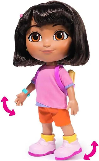 Dora, Dora Doll Sings and Explores with Music, Sound Effects, Bilingual Phrases, Doll Clothes and Accessories, Toys for Girls and Boys from 3 Years