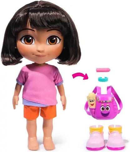 Dora, Dora Doll Sings and Explores with Music, Sound Effects, Bilingual Phrases, Doll Clothes and Accessories, Toys for Girls and Boys from 3 Years
