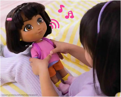 Dora, Dora Doll Sings and Explores with Music, Sound Effects, Bilingual Phrases, Doll Clothes and Accessories, Toys for Girls and Boys from 3 Years