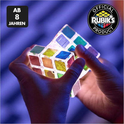Rubik's Cubo, Cubo Pulse Originale con Luci Lampeggianti per una Sfida Contro il Tempo, Antistress e Rompicapo per Adulti e Bambini, 8+ Anni