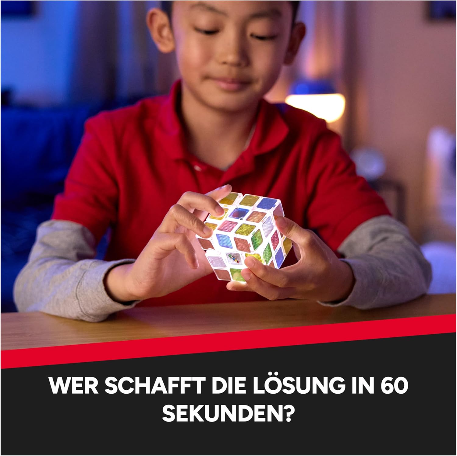 Rubik's Cubo, Cubo Pulse Originale con Luci Lampeggianti per una Sfida Contro il Tempo, Antistress e Rompicapo per Adulti e Bambini, 8+ Anni
