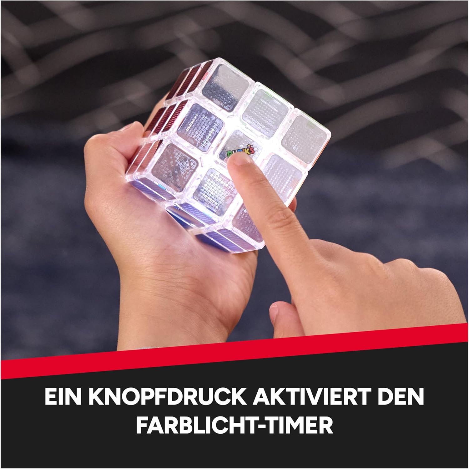 Rubik's Cubo, Cubo Pulse Originale con Luci Lampeggianti per una Sfida Contro il Tempo, Antistress e Rompicapo per Adulti e Bambini, 8+ Anni