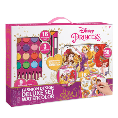 Make It Real Disney Princess: Fashion Design Deluxe Set Watercolor (4252)