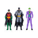 DC Comics Batman - Pack of 3 Figurines: Batman, Robin, The Joker 30 cm Articulated - Adventures of the Masked Man - Children's Toy 3 Years and Above