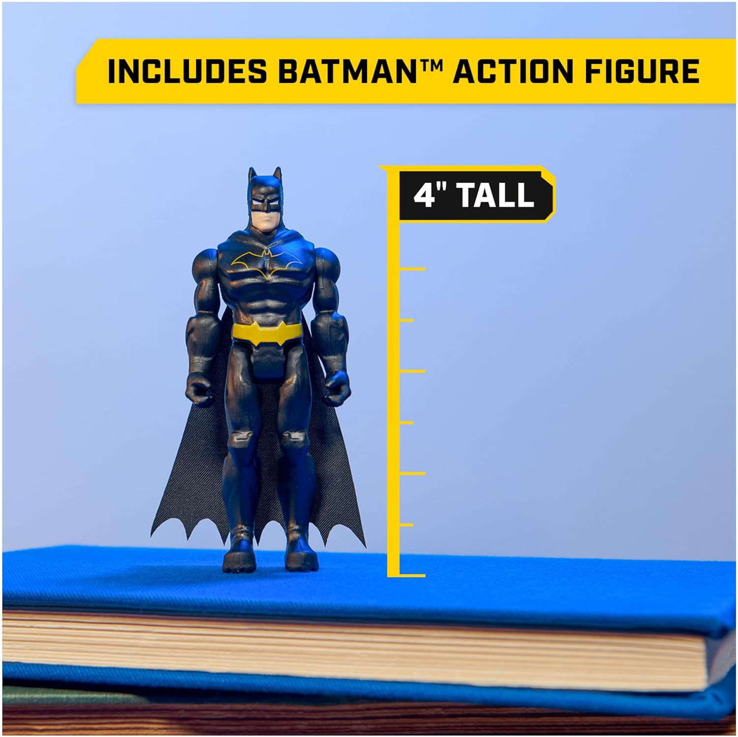 DC Comics, Batman Batmobile Remote Control Car, Easy to Drive, Compatible with Batman Figures, Kids’ Toys for Boys and Girls Aged 4 and Up