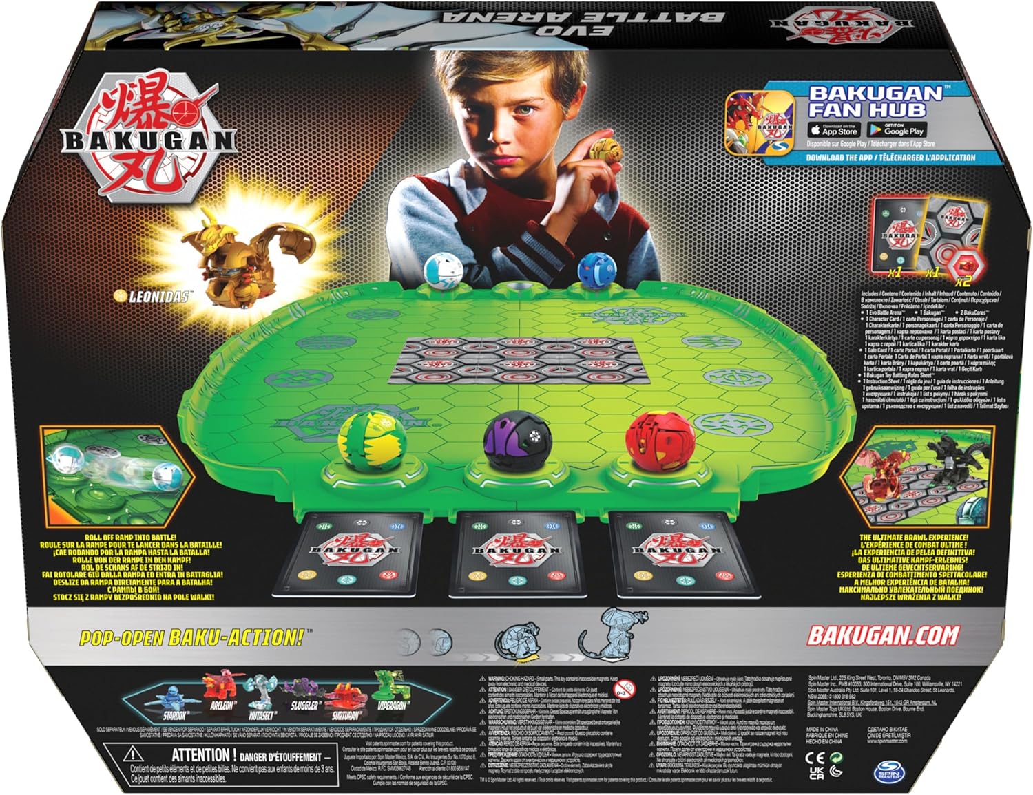 Bakugan Evo Battle Arena, Includes Exclusive Leonidas Bakugan for Ages 6 and Up, AS SEEN on ROBLOX, NETFLIX and POP TV