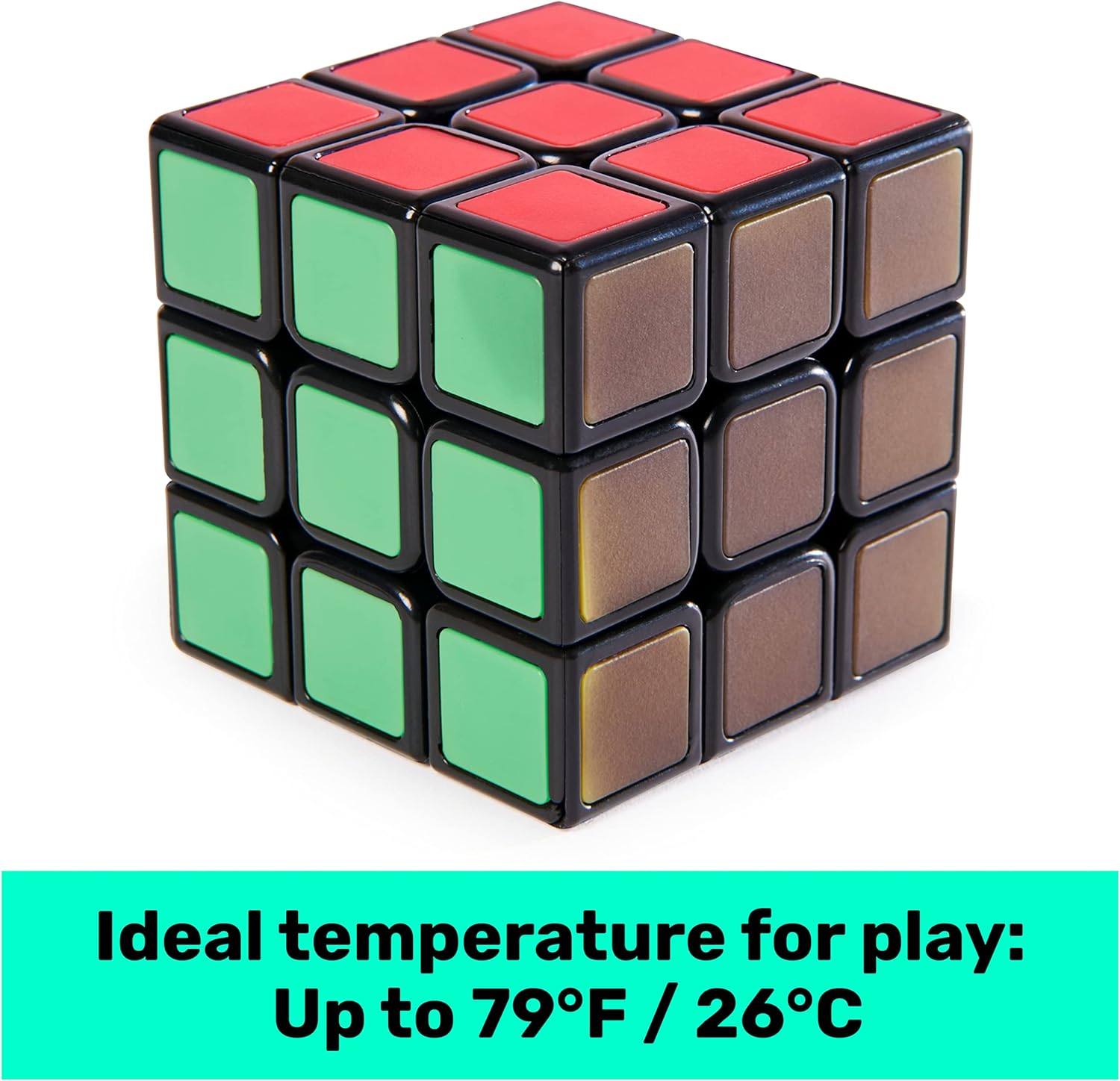 SPIN MASTER 6064647 3X3-3D Puzzle Game-Rubik's 3x3 Phantom-1 Magic Cube with Modern Technology to Challenge The Mind-6064647-Toys Kids 8 Years +, Multicoloured