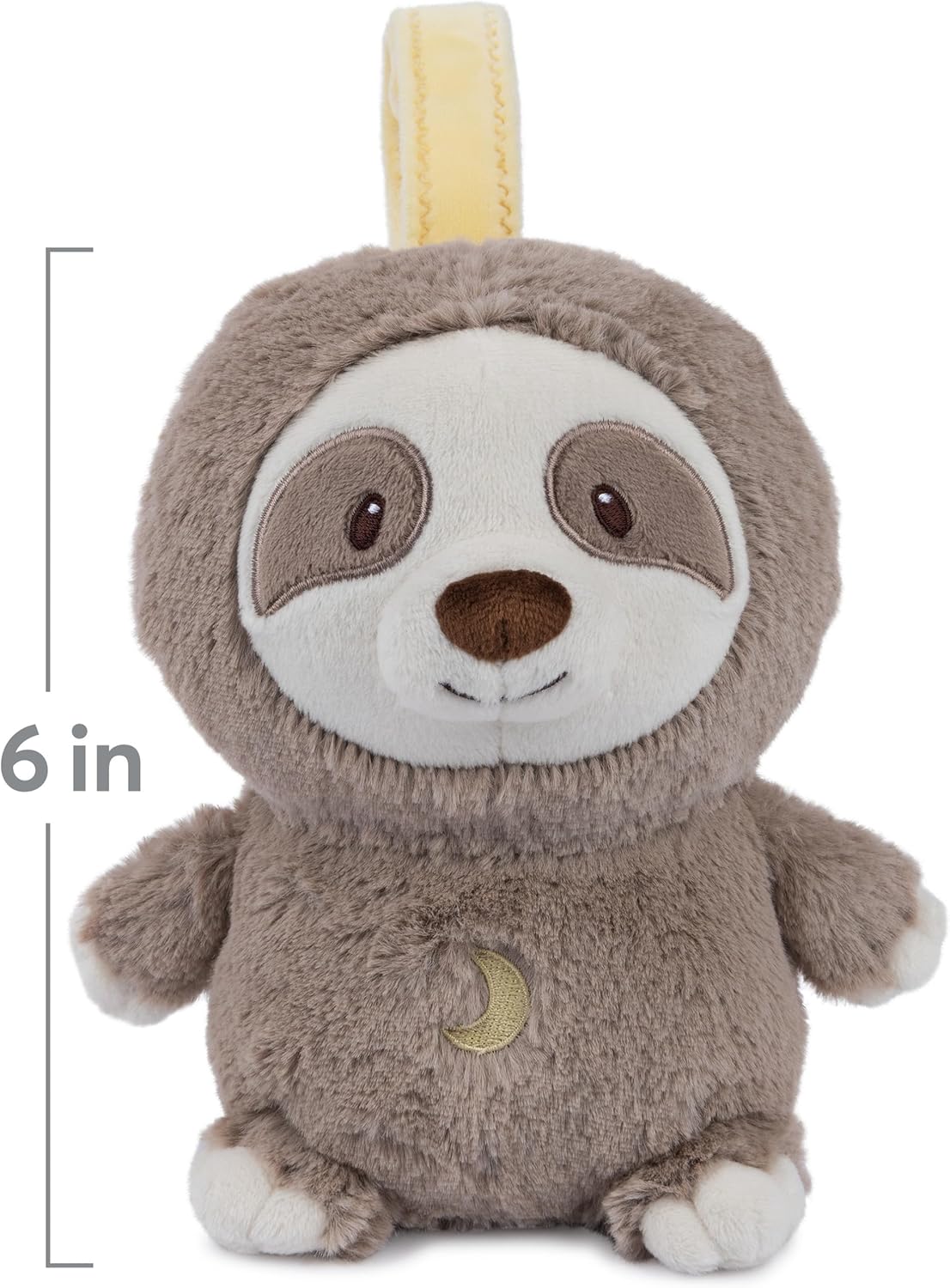 GUND Baby Lil' Luvs On The Go Sloth Pacifier for Babies and Newborns, Plush Sloth Stuffed Animal Sound Toy, Brown/Cream, 6 Inch