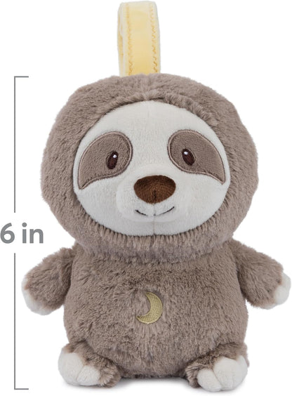 GUND Baby Lil' Luvs On The Go Sloth Pacifier for Babies and Newborns, Plush Sloth Stuffed Animal Sound Toy, Brown/Cream, 6 Inch