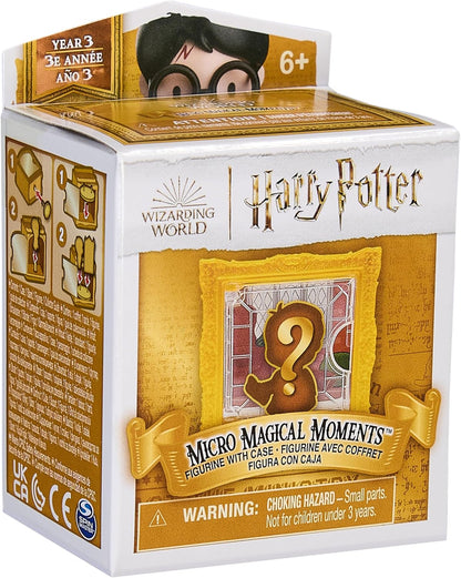 Wizarding World Harry Potter, Micro Magical Moments Year 3 Surprise Box Figure & Display Case (Styles May Vary), 4cm, Kids’ Toys for Ages 6+