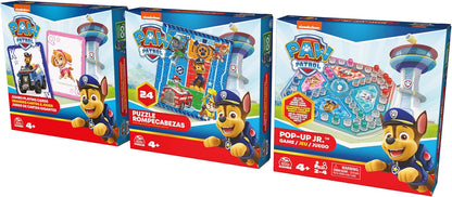 Paw Patrol - Game Bundle with Jumbo Cards - Pop-Up Game and 24 Piece Puzzle