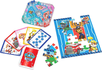 Paw Patrol - Game Bundle with Jumbo Cards - Pop-Up Game and 24 Piece Puzzle