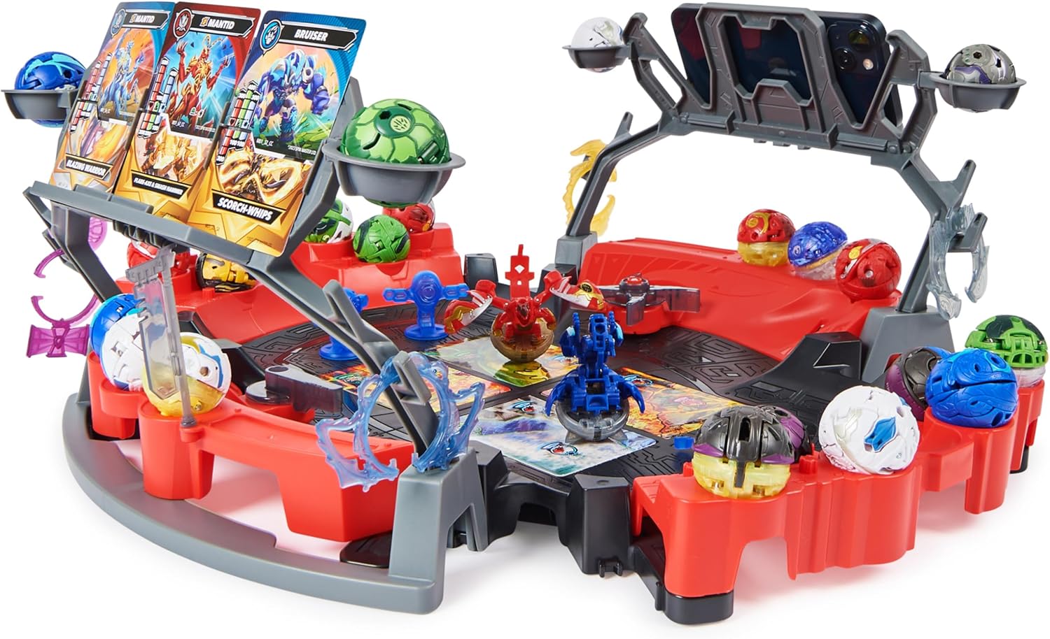 BAKUGAN Battle Arena with Exclusive Special Attack Dragonoid, Customisable, Spinning Action Figure and Playset, Kids’ Toys for Boys and Girls 6 and up