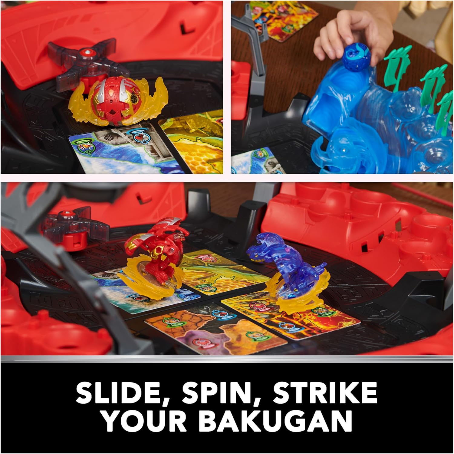 BAKUGAN Battle Arena with Exclusive Special Attack Dragonoid, Customisable, Spinning Action Figure and Playset, Kids’ Toys for Boys and Girls 6 and up