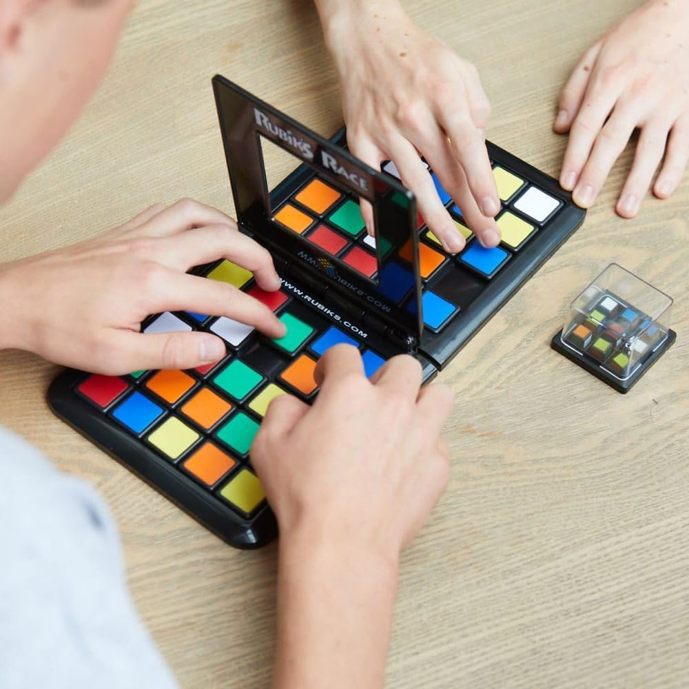 Rubik's 2-Player Rubik's Quick Release Race, Classic Fast Pace Strategic Brain Game