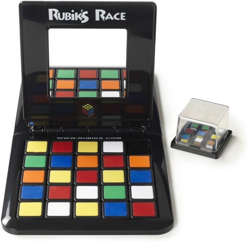 Rubik's 2-Player Rubik's Quick Release Race, Classic Fast Pace Strategic Brain Game